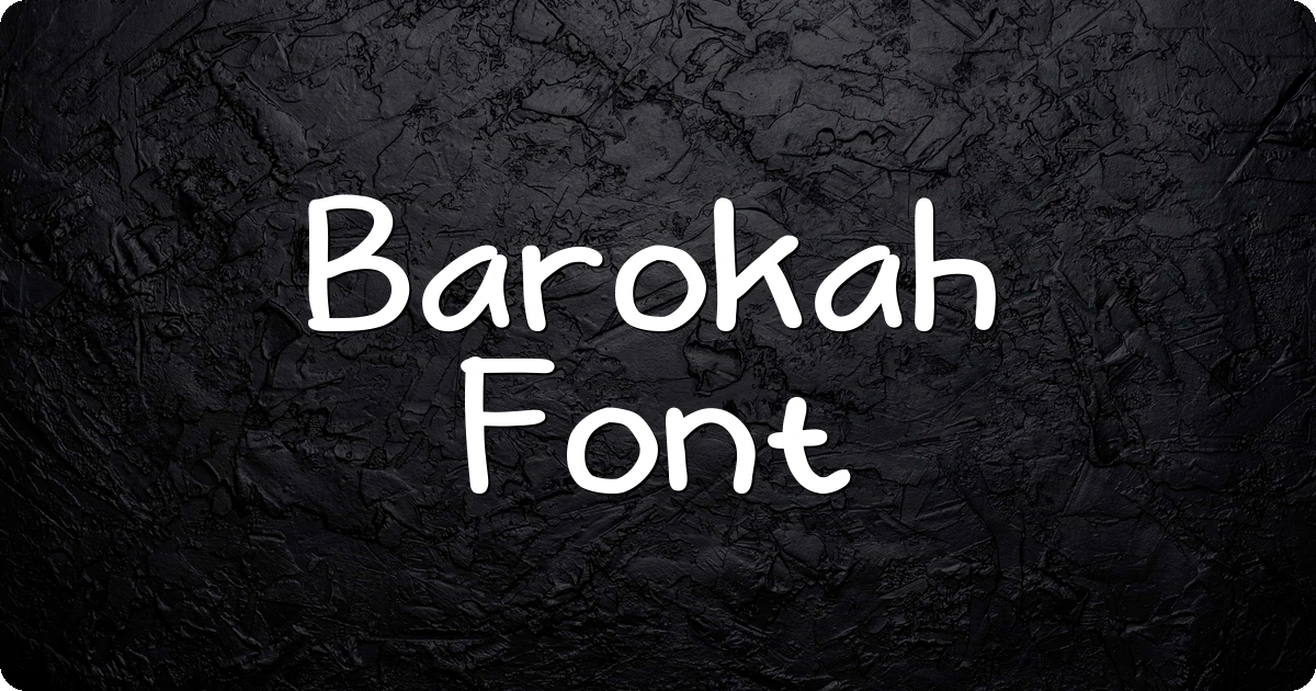 Barokah Font preview