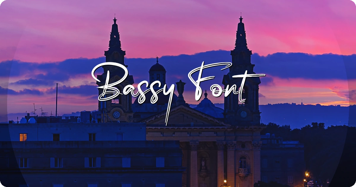 Bassy Font preview