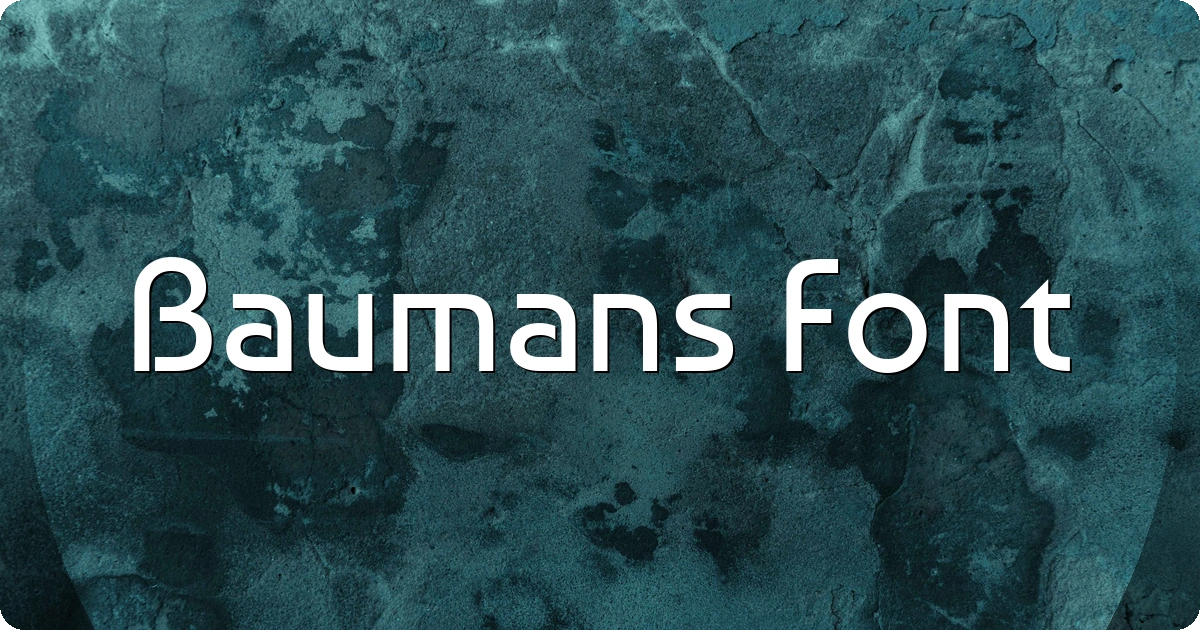 Baumans Font preview