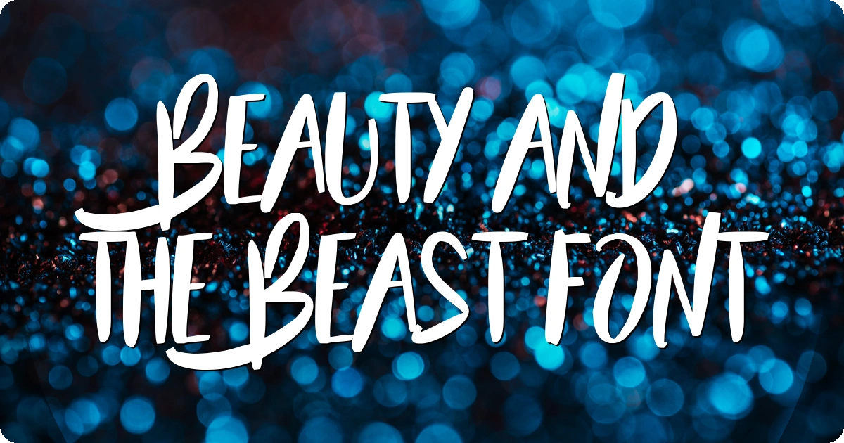 Beauty and The Beast Font preview