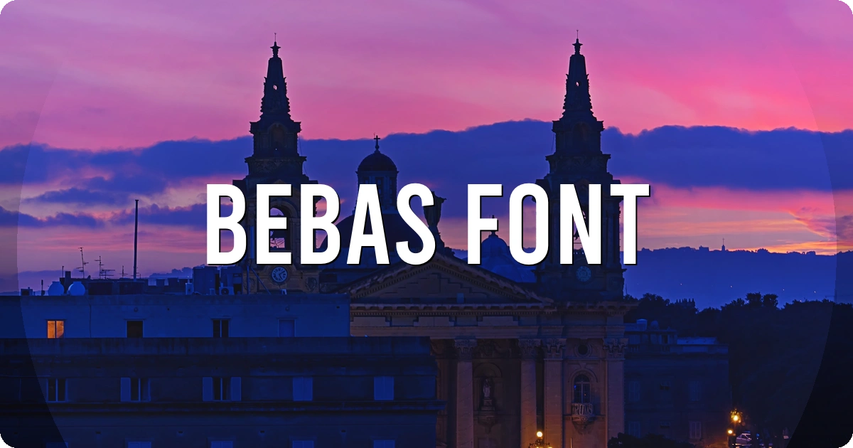 Bebas Font preview