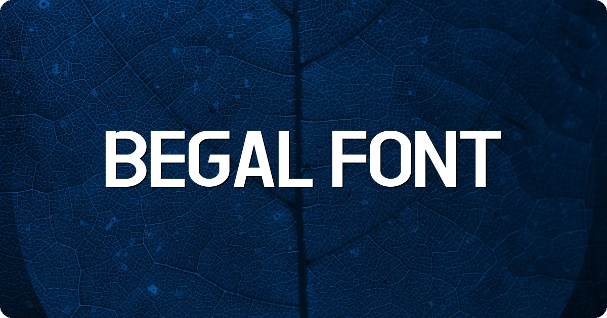 Begal Font preview