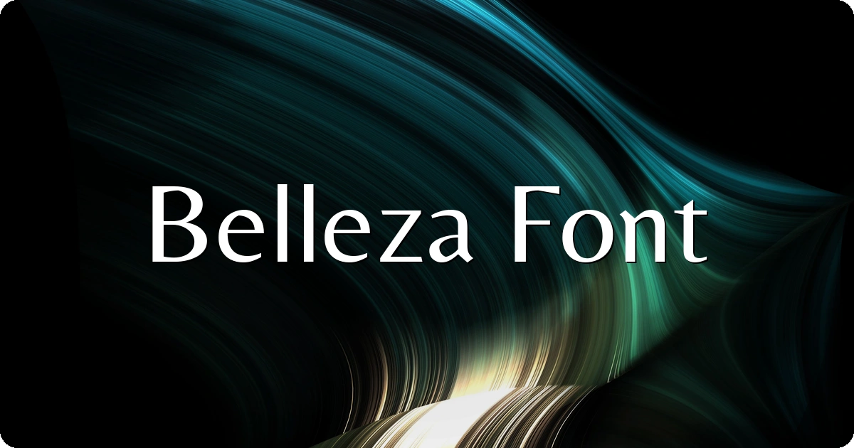Belleza Font preview