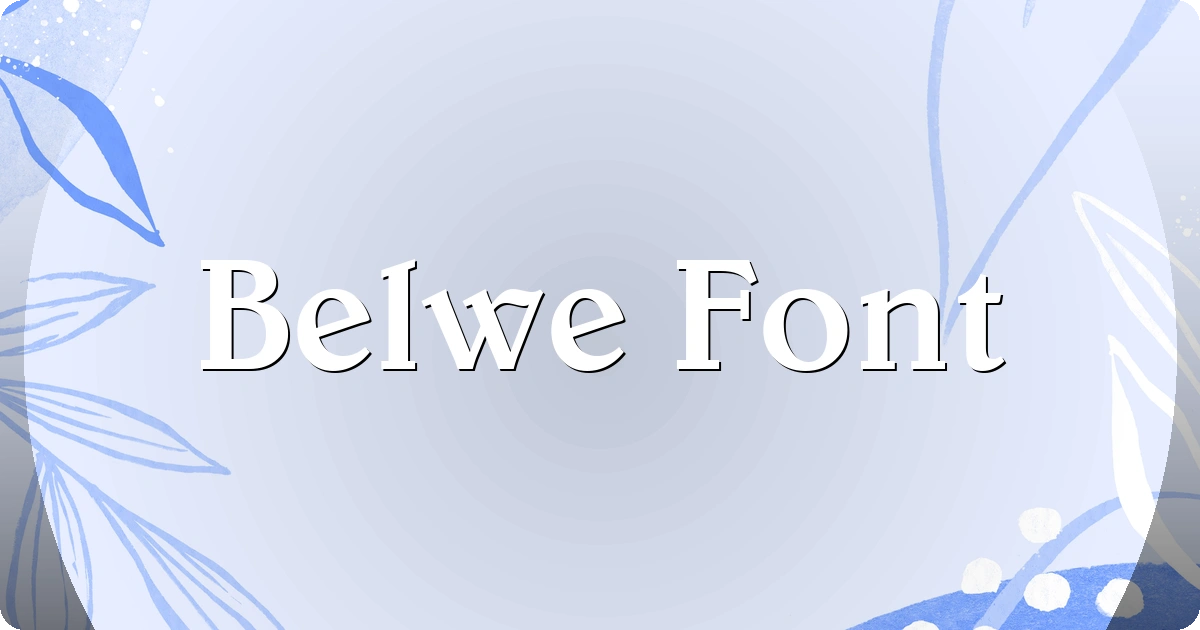 Belwe Font preview