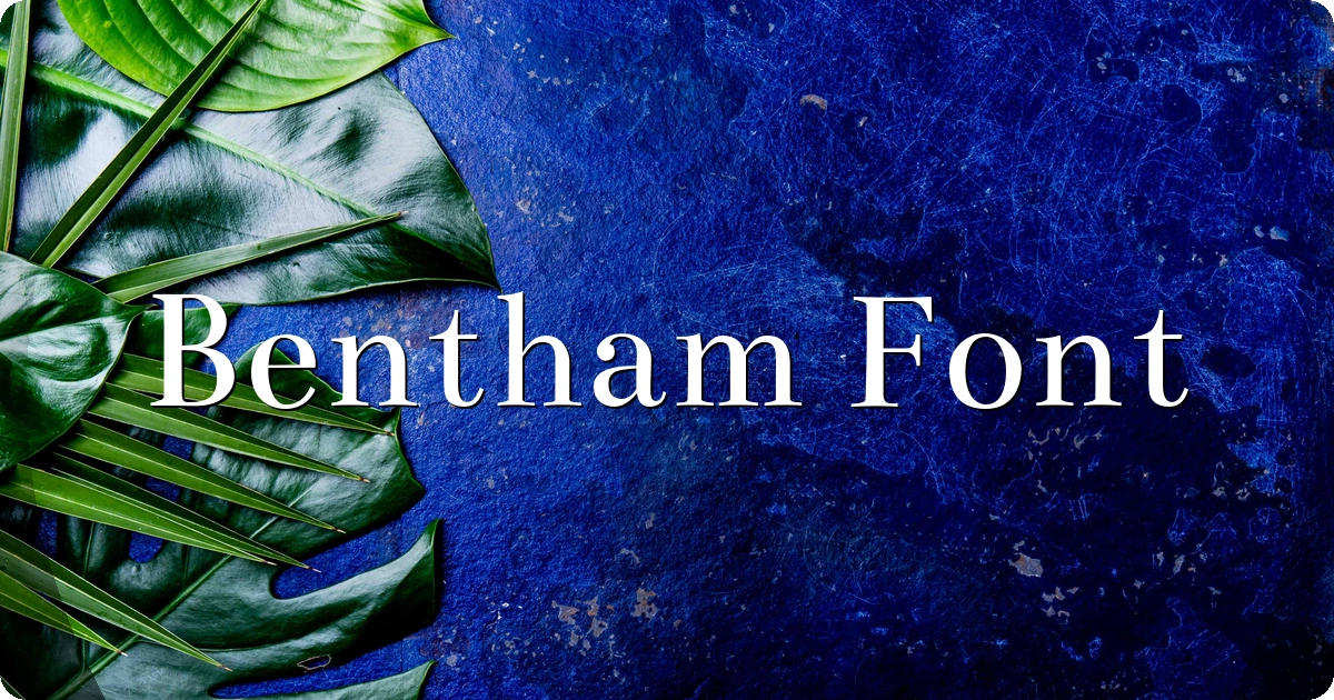 Bentham Font preview
