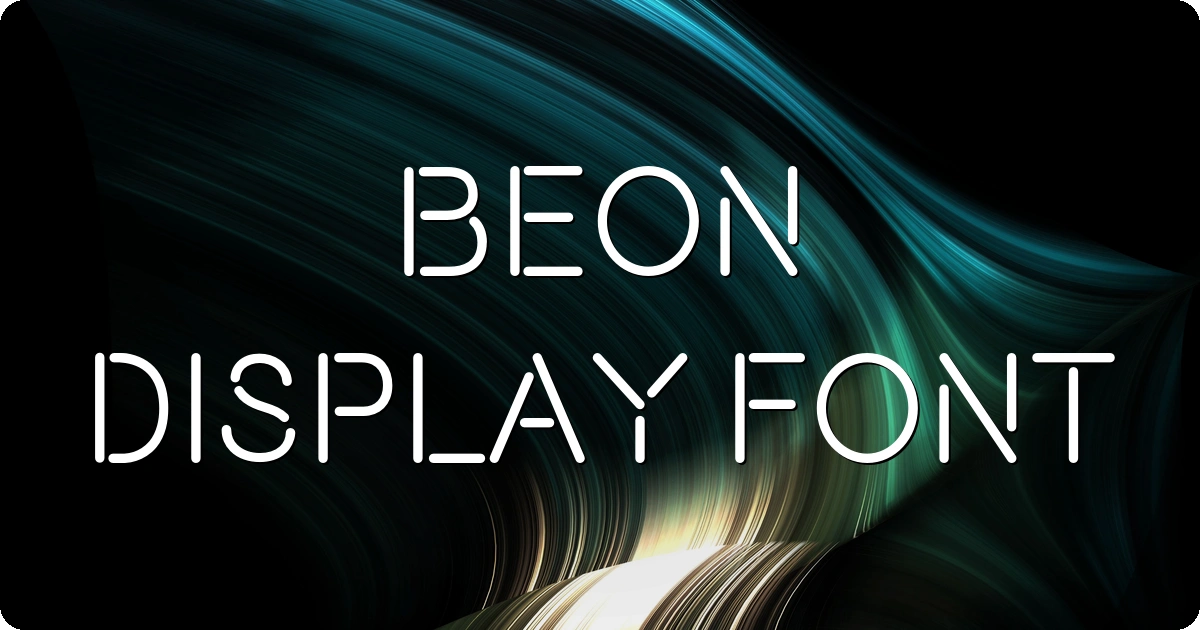 Beon Display Font preview