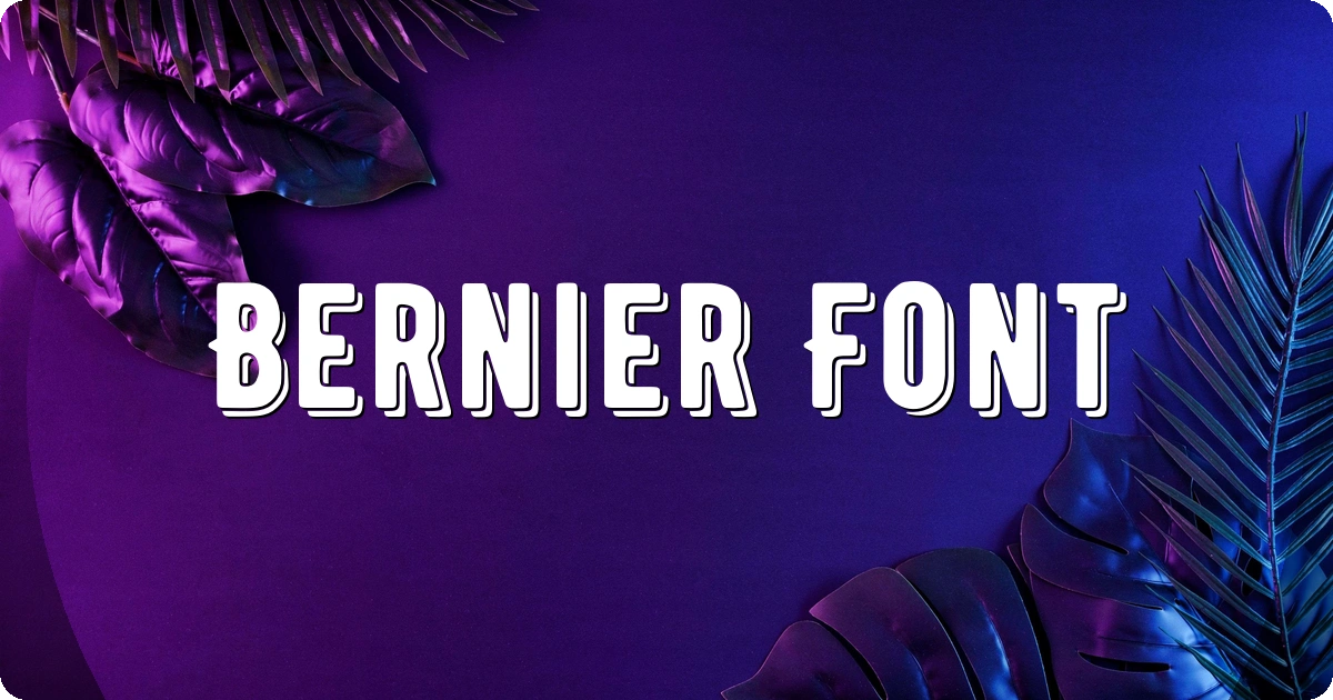 Bernier Font preview