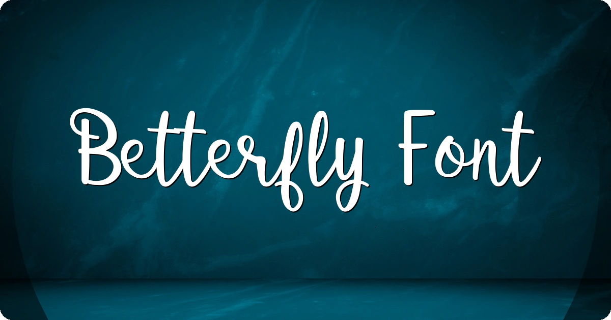 Betterfly Font preview