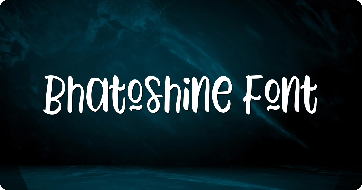 Bhatoshine Font preview