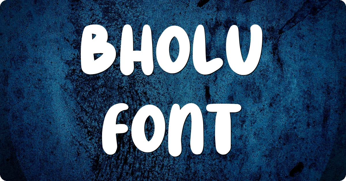 Bholu Font preview