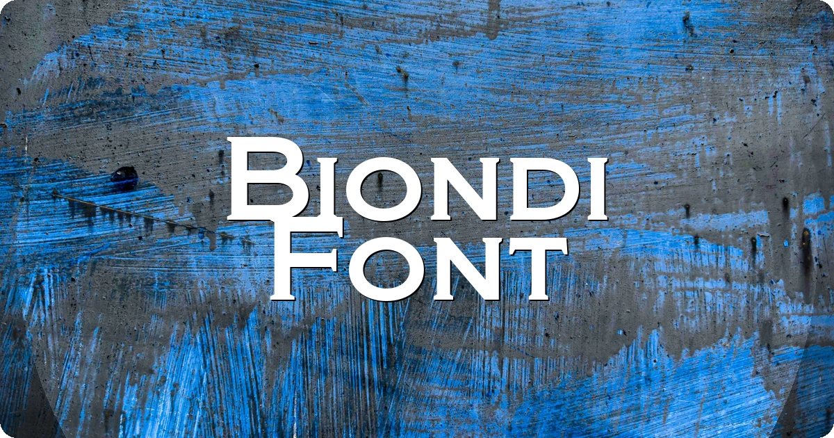 Biondi Font preview