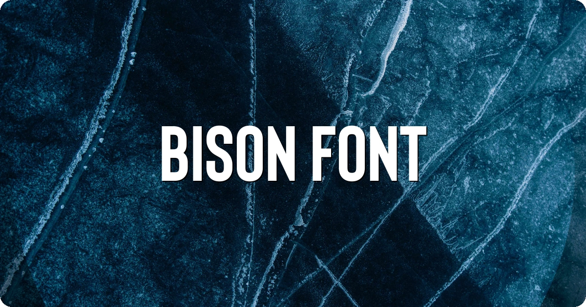 Bison Font preview
