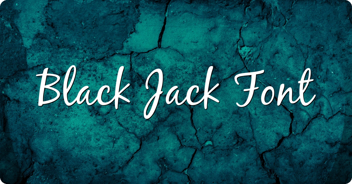 Black Jack Font preview