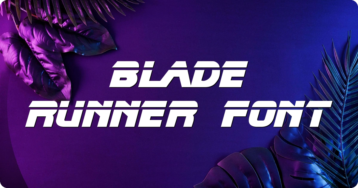 Blade Runner Font preview
