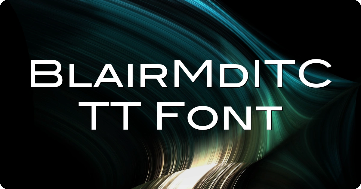 BlairMdITC TT Font preview