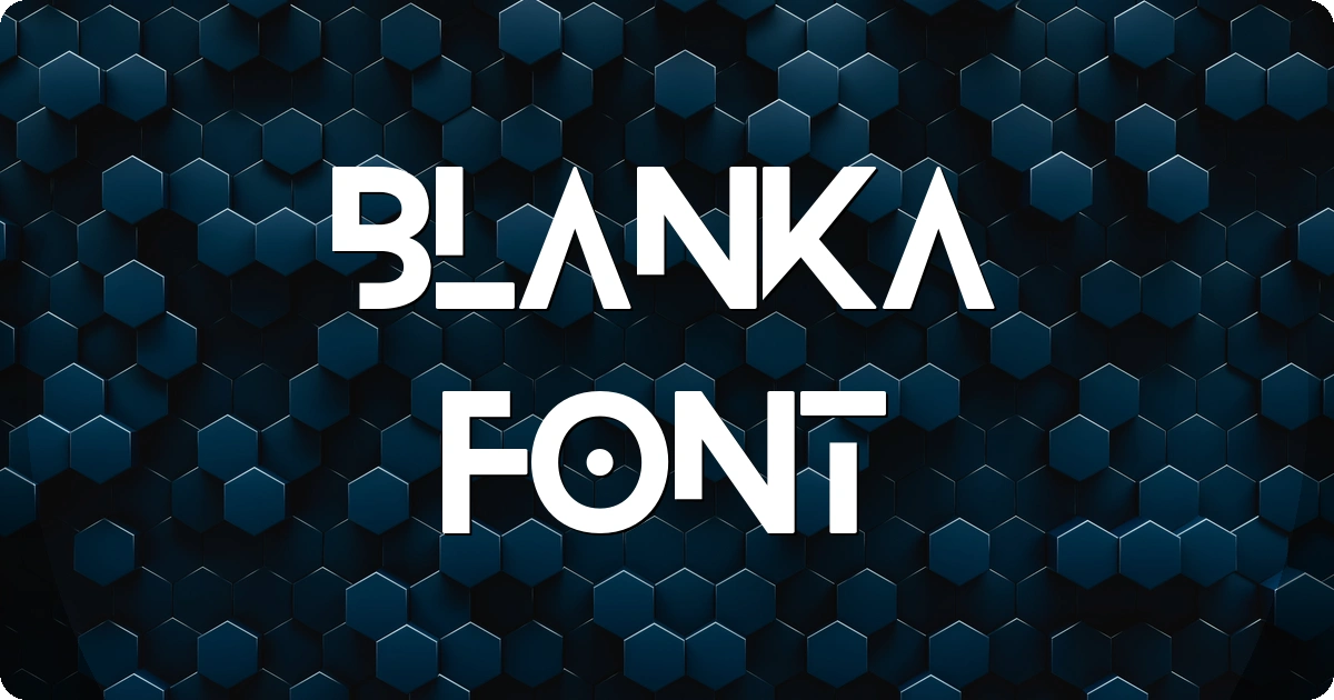 Blanka Font preview
