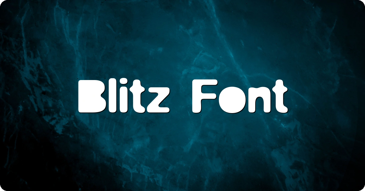 Blitz Font preview