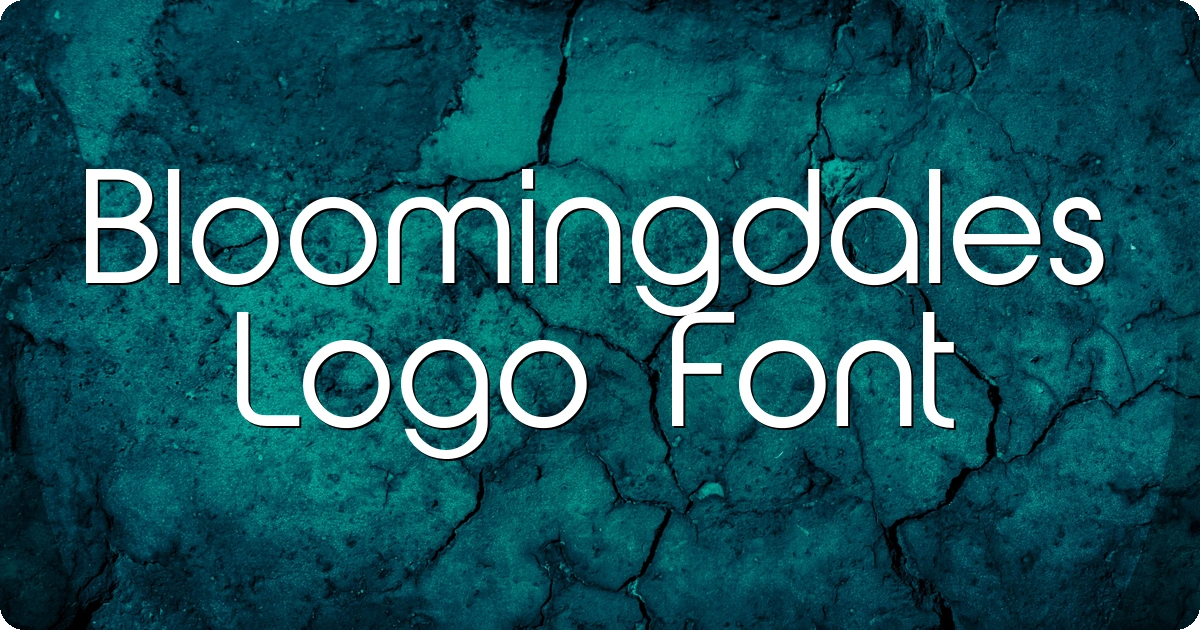 Bloomingdales Logo Font preview