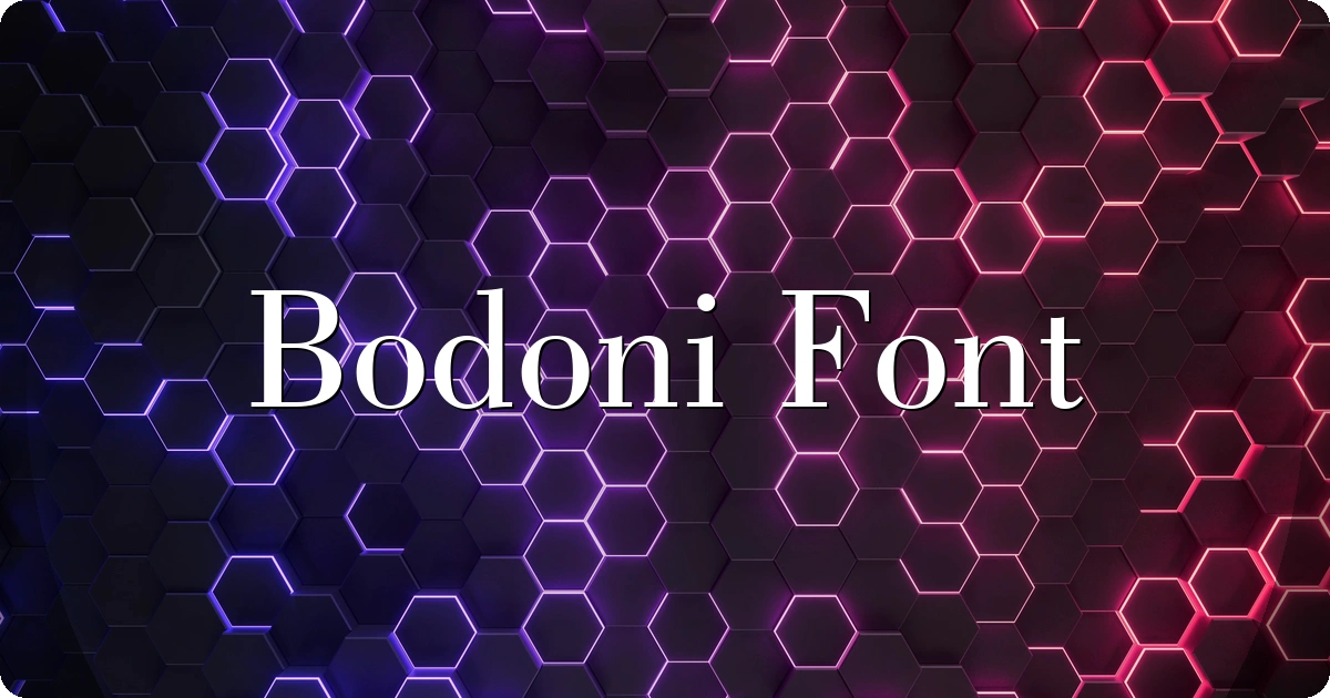 Bodoni Font preview