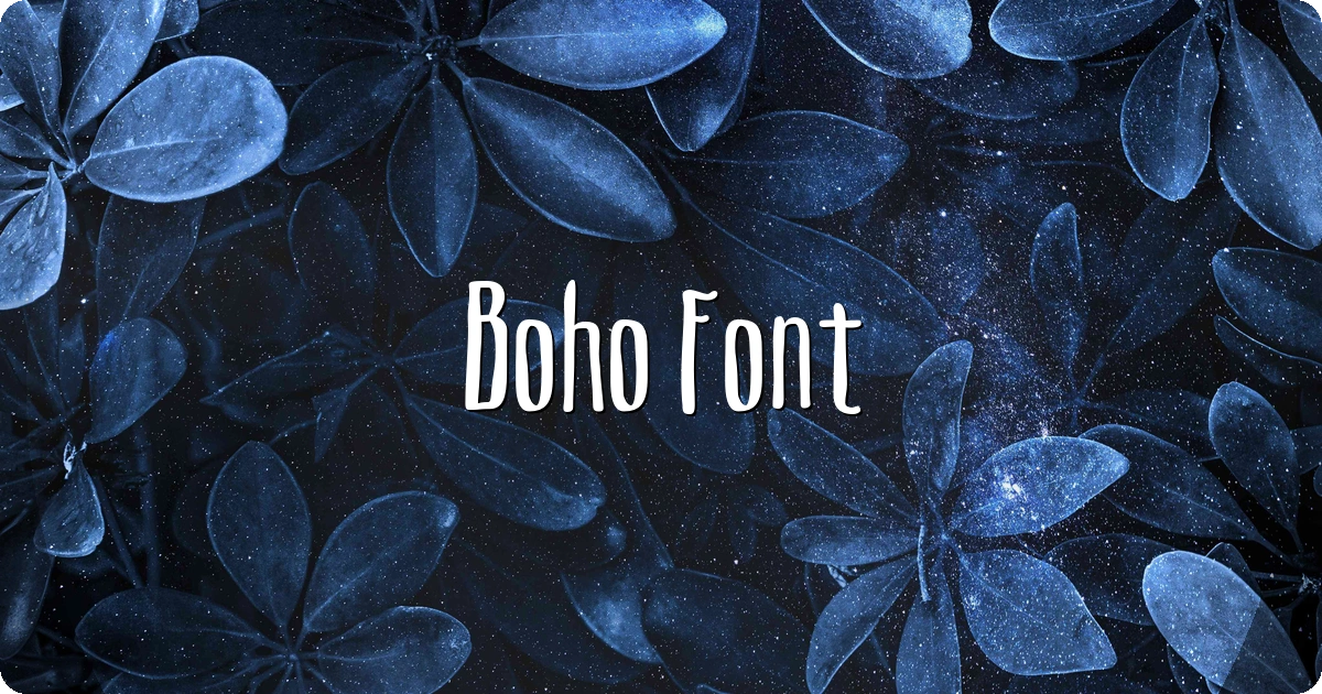 Boho Font preview