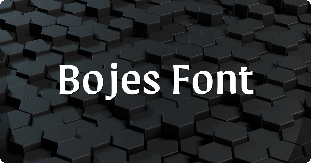 Bojes Font preview