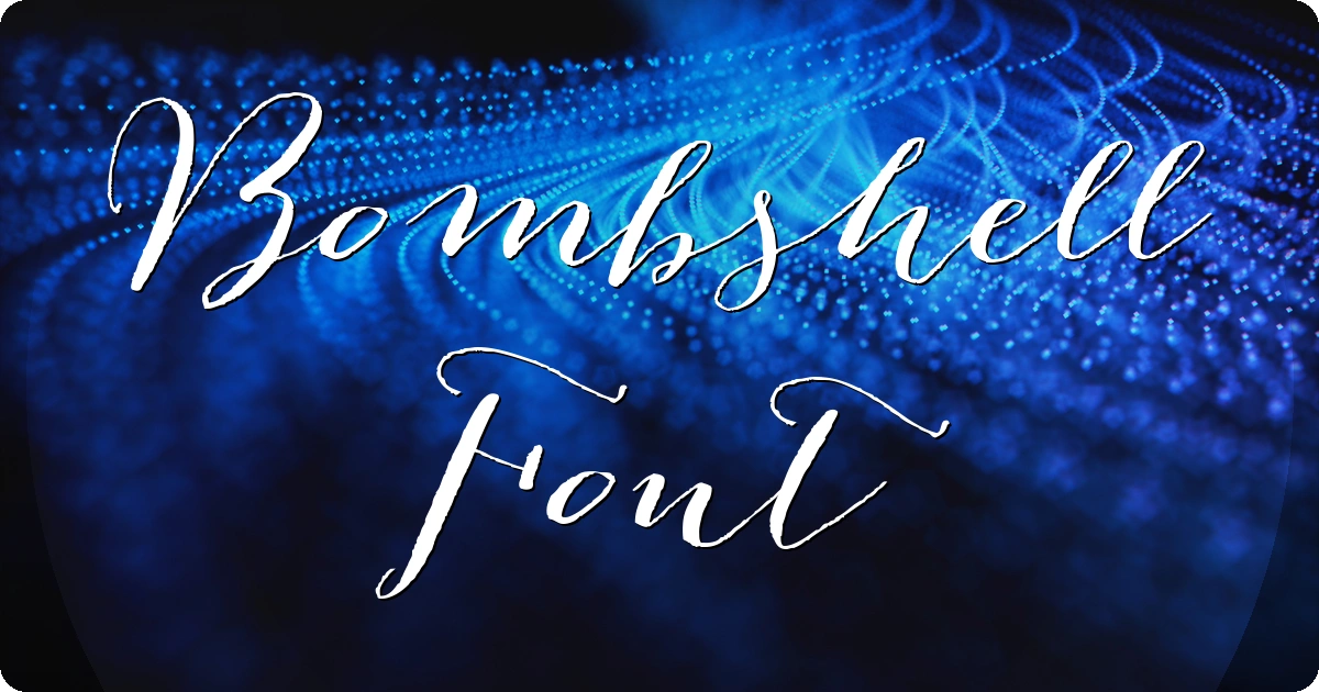 Bombshell Font preview