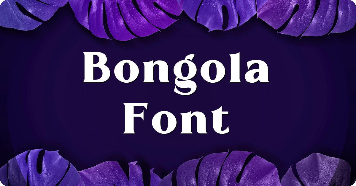 Bongola Font preview