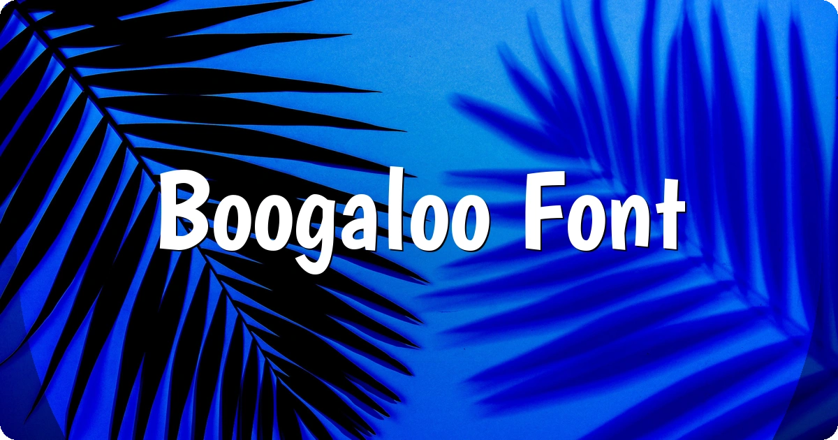 Boogaloo Font preview