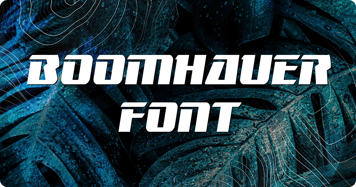 Boomhauer Font preview