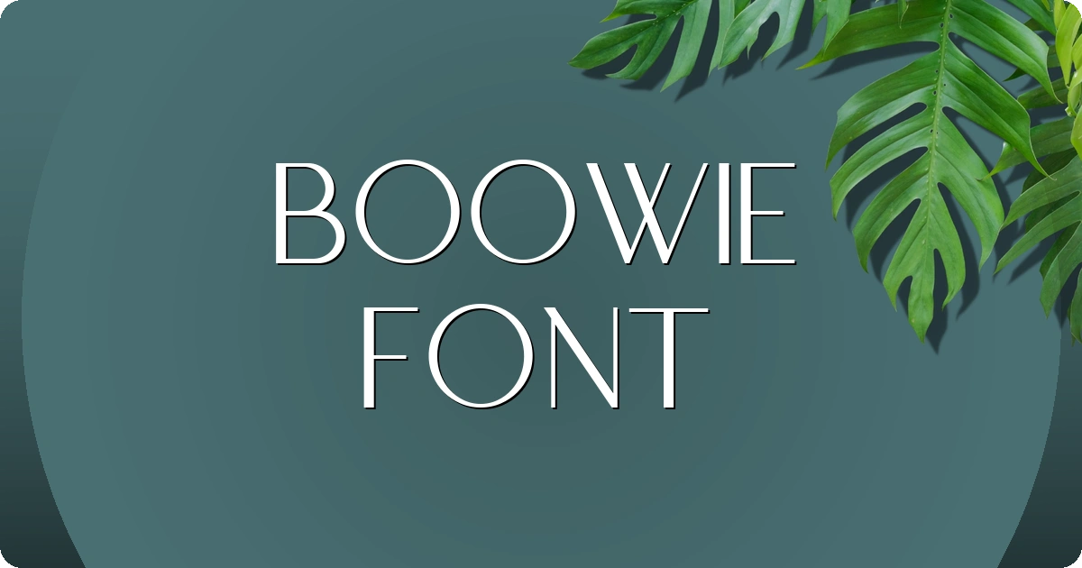 Boowie Font preview