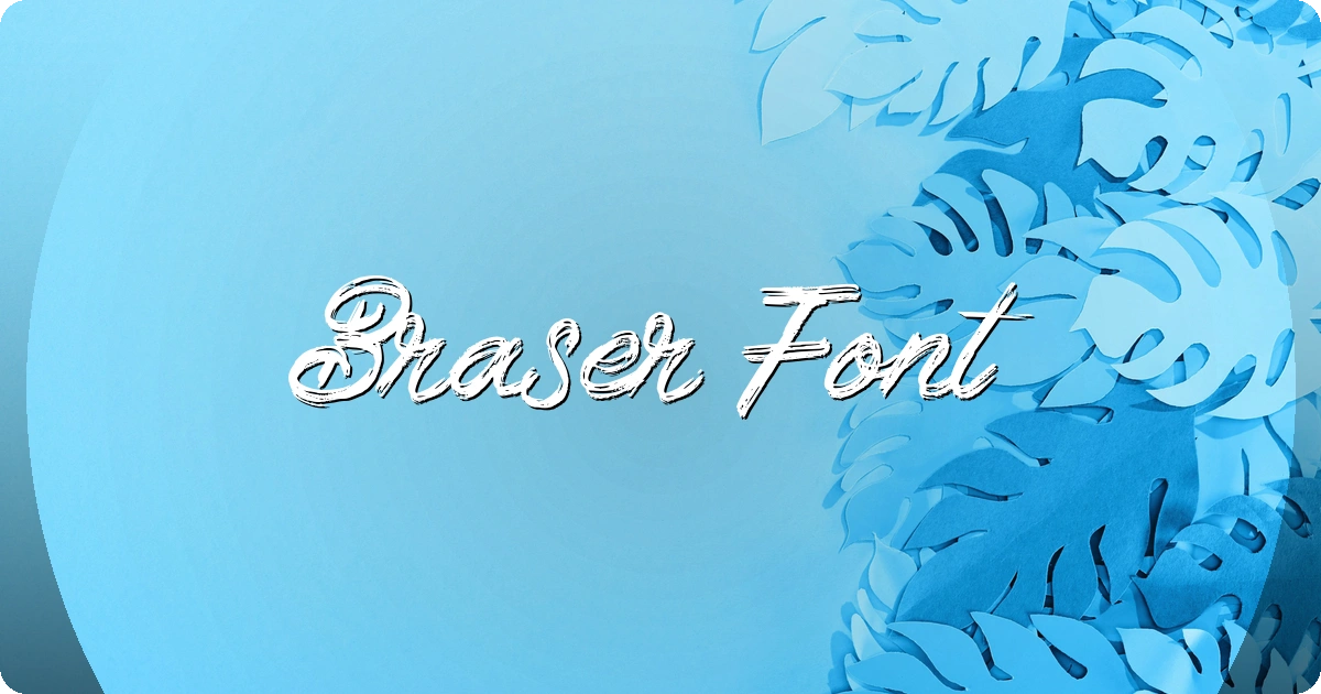 Braser Font preview