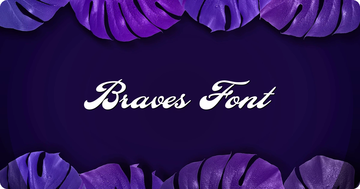 Braves Font preview