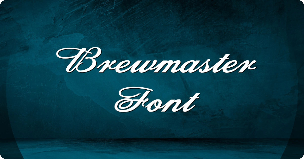 Brewmaster Font preview