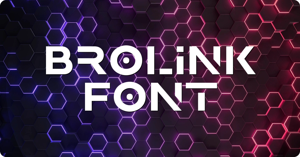 Brolink Font preview