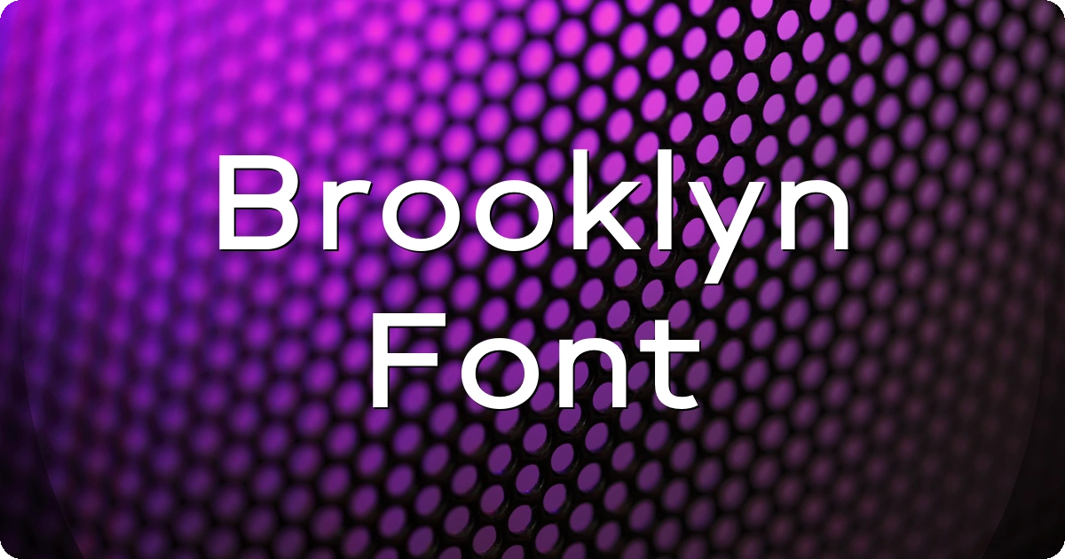Brooklyn Font preview
