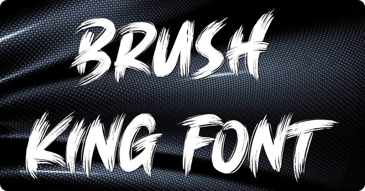 Brush King Font preview