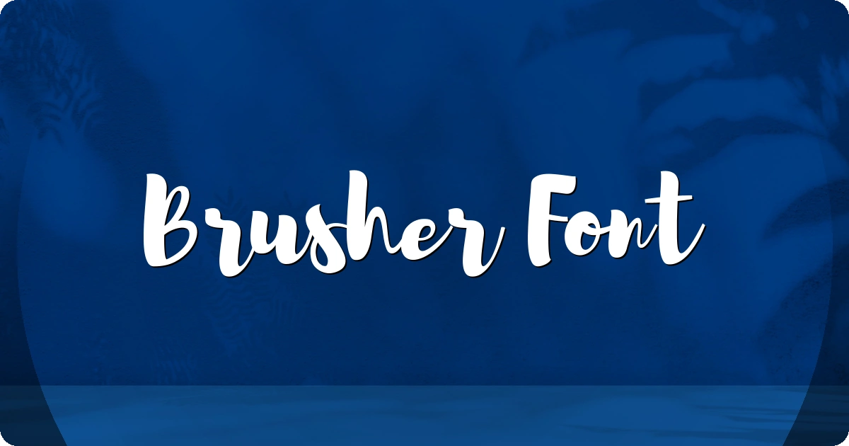 Brusher Font preview