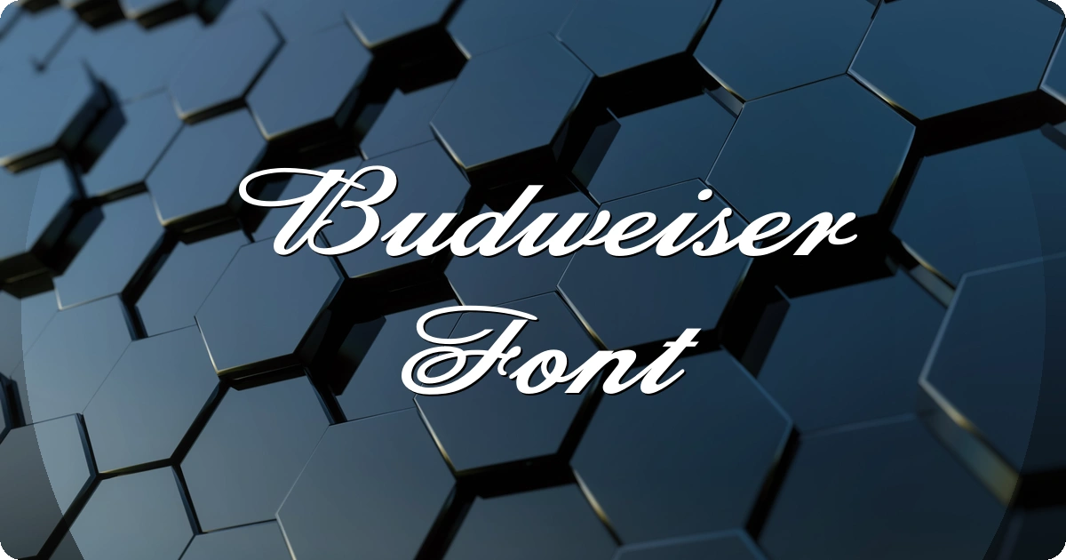 Budweiser Font preview