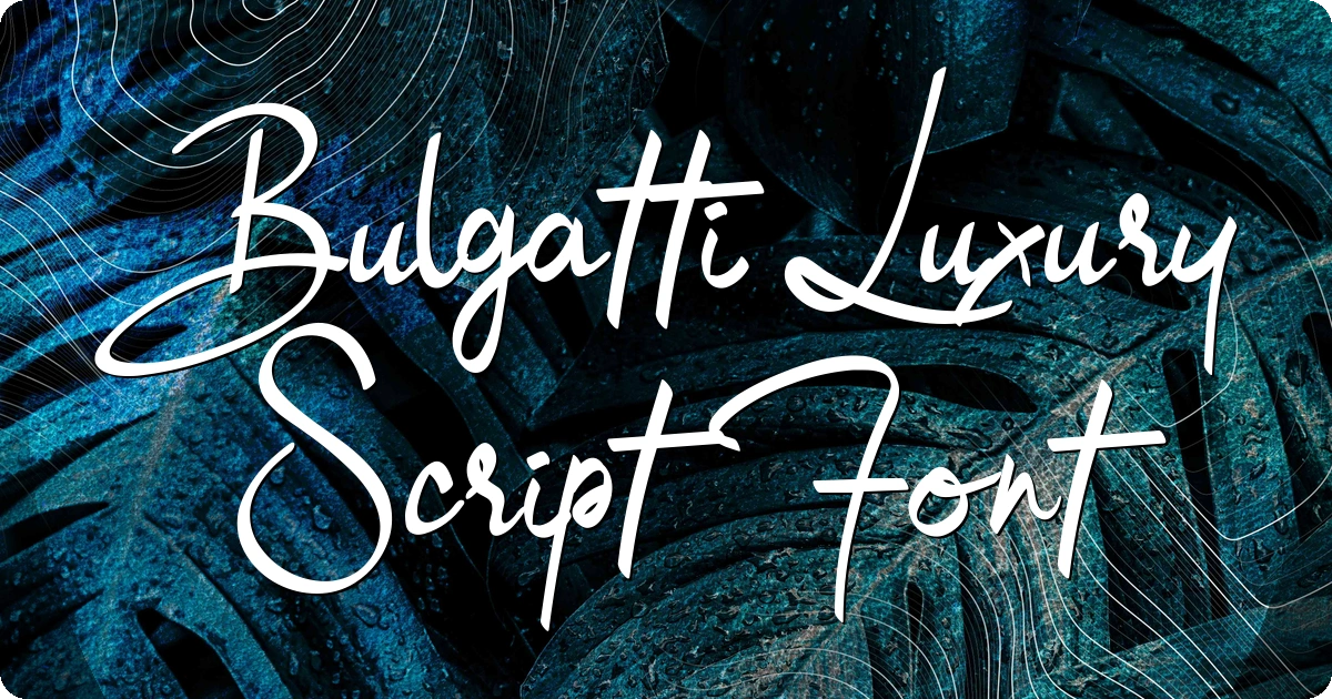 Bulgatti Luxury Script Font preview
