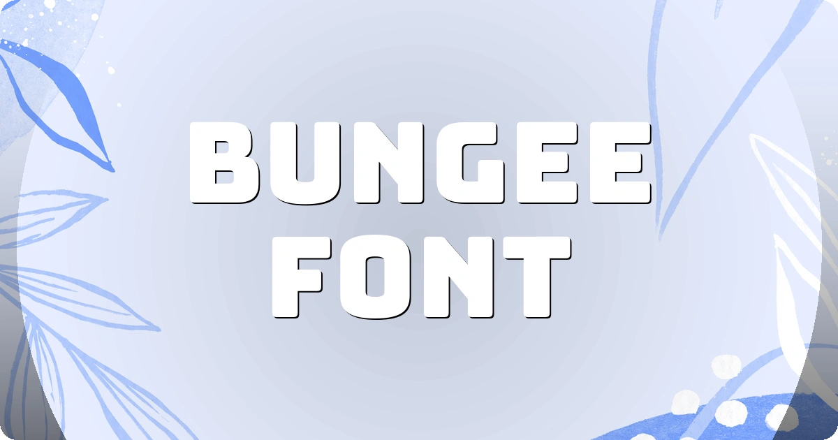 Bungee Font preview