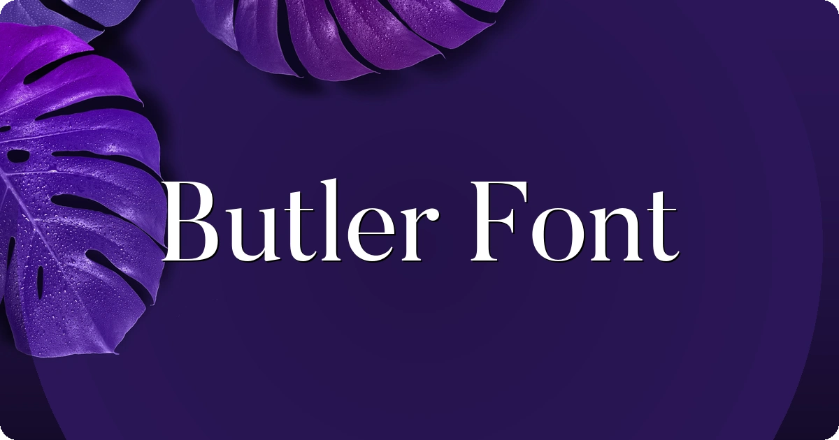 Butler Font preview