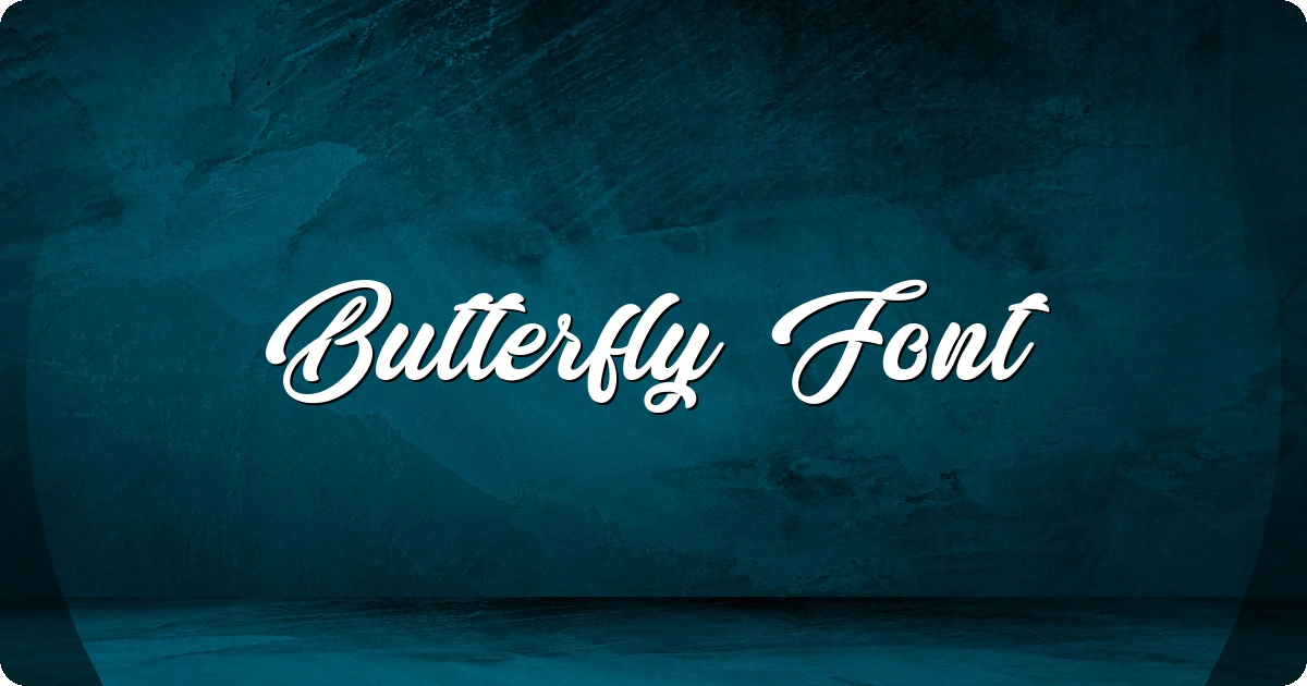 Butterfly Font preview