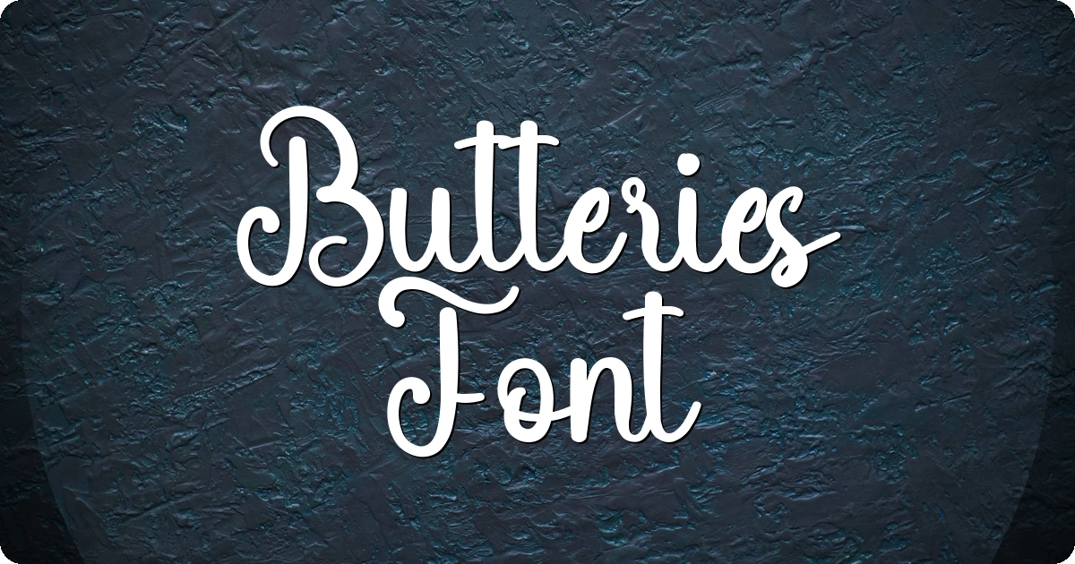 Butteries Font preview