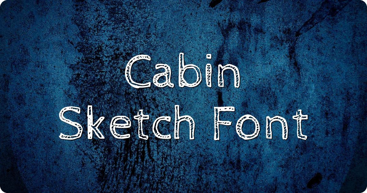 Cabin Sketch Font preview