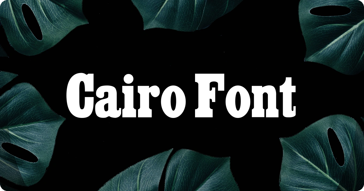 Cairo Font preview