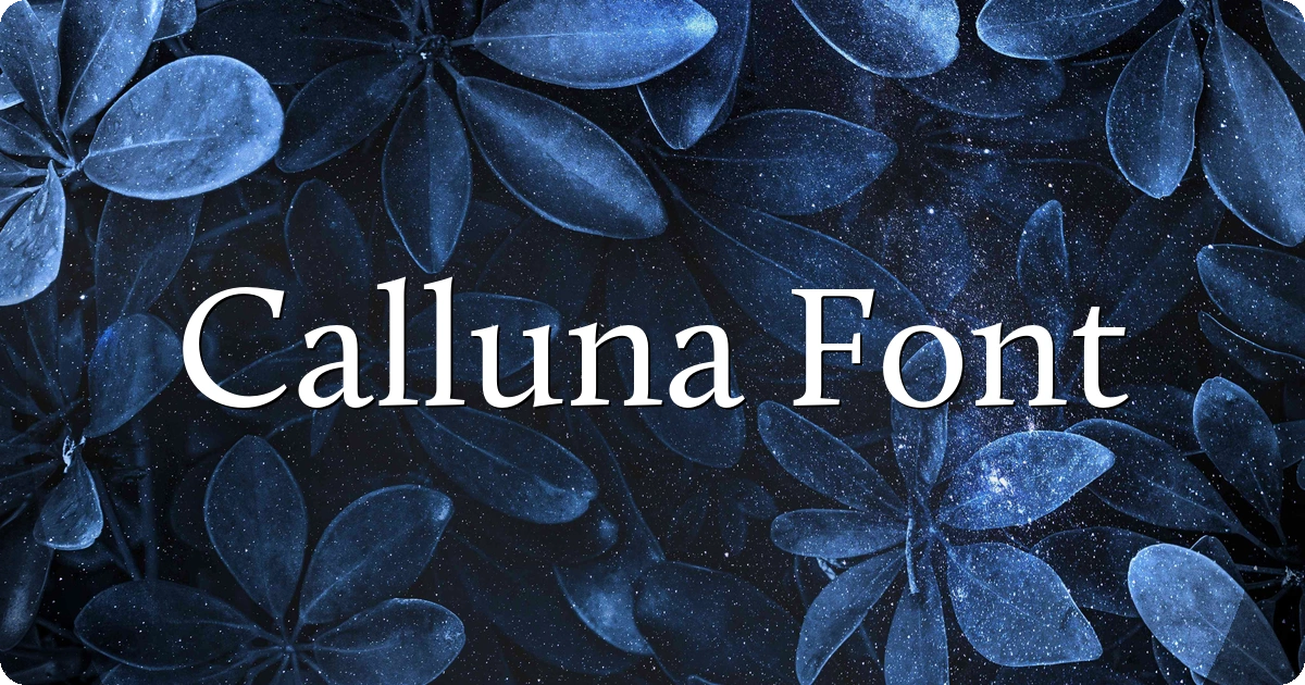 Calluna Font preview