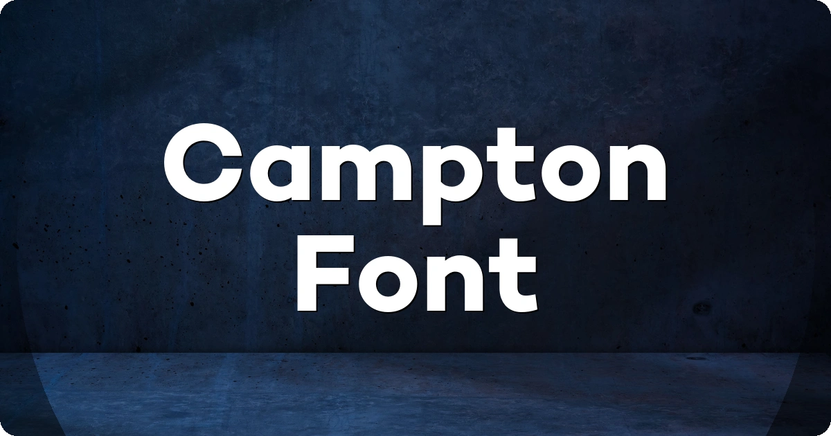 Campton Font preview