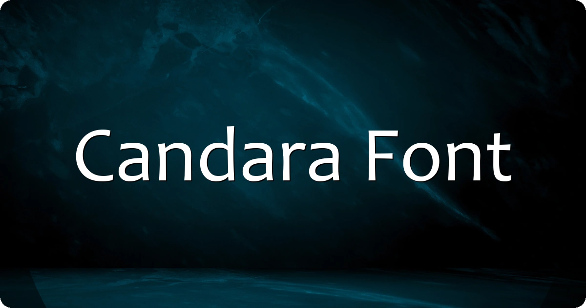 Candara Font preview