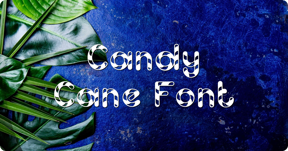 Candy Cane Font preview
