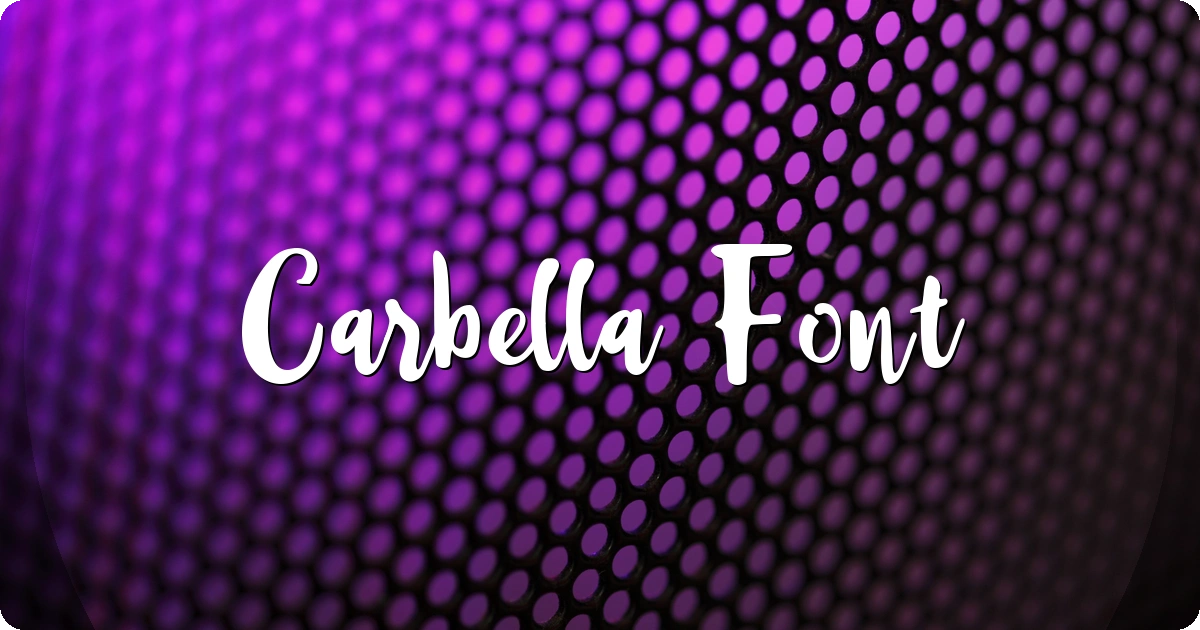Carbella Font preview